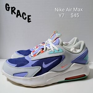 Nike Air Max Kids Sneakers - Purple and White